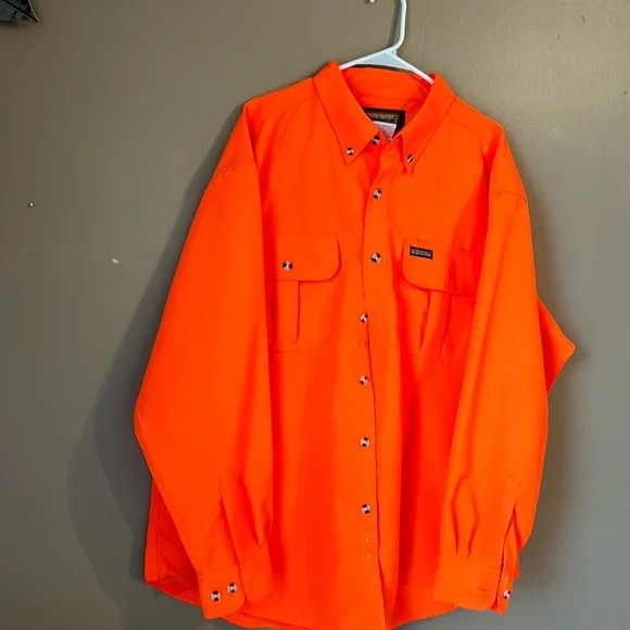 Remington Shirts Remington Blaze Orange Buttonup Shooting